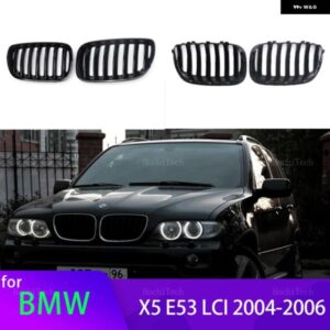 BMW フロントバンパー グリル キドニー レーシング グリル X5 E53 LCI 2004 2005 2006 スラット交換 グリル カーアクセサリー