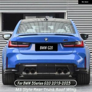BMW G20 2019-2023 リアバンパー リップ スポイラー キャップリア トランク ルーフ ウィング M3 スタイル リアルーフ リップ スポイラー ウィング ABS