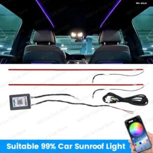 アウディ BMW 256色 LED サンルーフ ライトベンツ テスラ トヨタ ホンダ ルーフ 周囲光 装飾 ライトアプリ 制御 天窓