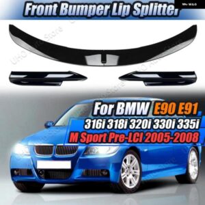 BMW 3シリーズ E90 E91 M-TECH 320I 330I 2005-2008 フロントバンパー リップ スポイラー スプリッター カナード リップ ディフューザー