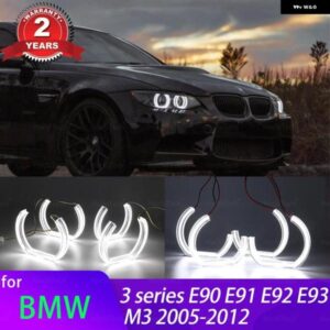 BMW スイッチ バック LED クリスタルエンジェルアイ白とイエローデュアルカラー 3シリーズ E90 E91 E92 E93 M3 2005-2012