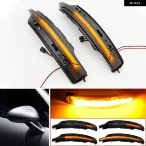 ポルシェ 2X LED サイド ウイング バックミラー インジケーター ウインカー リピーター ダイナミック ウィンカー ライト マカン 2014-