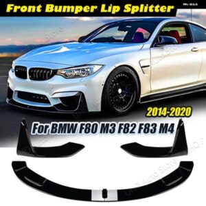 BMW MP スタイル フロントバンパー スプリッターリップフォグ ディフューザー ランプカバー カナード 3シリーズ 4シリーズ M3 M4 F80 F81 F82 F83 2014-2020