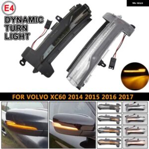ボルボ 2X LED シーケンシャルダイナミックサイドミラー ウインカーライト ウィンカーランプ XC60 2014-16 31371878 31371879