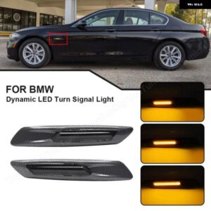 BMW 2X LED ウィンカーライト 5シリーズ F10 セダン F11 ツーリング 2011-2013 LED サイドマーカー ウインカー ライト 528I 535I 550I