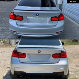 BMW F30 F35 3シリーズ セダン F80 M3 2012-2019 M3 スタイル リア ウイング スポイラー リップ スポイラー ウイング 黒 ABS テール ウイング