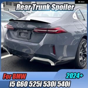 BMW M4 スタイル カーボン車リア トランク ルーフ スポイラー テール ウイング チューニング トランク リッド 外装 トリム 5シリーズ I5 G60 525I 530I