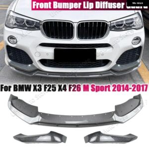 BMW フロントバンパー スプリッターコーナー ディフューザー ディフレクター X3 F25 X4 F26 M スポーツ M40I XDRIVE 20I 28I 30I 35I 20D 30D 35D 2014-2017