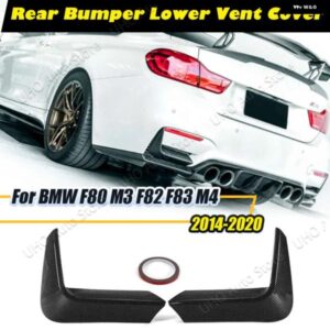 BMW リアバンパー コーナーバランスカバー アンダーベントカバー ステッカー チューニング 3シリーズ 4シリーズ M3 M4 F80 F82 F83 2014-2020