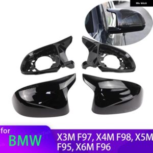 BMW 4個 カーボンルック ブラックサイドミラー カバー 交換 X3M F97 X4M F98 2019-2024 X5M F95 X6M F96 2020-2024