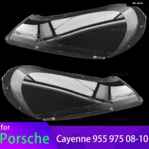ポルシェ カイエン S GTS E1 9PA 955 957 2008-2010 オート ヘッドランプ カバー ヘッドライト キャップランプシェード