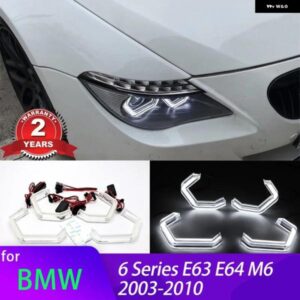 BMW M4 象徴 スタイル LED クリスタルエンジェルアイキット デイタイム ライト 6シリーズ E63 E64 630CI 630I 645CI 650I M6 2003-2010