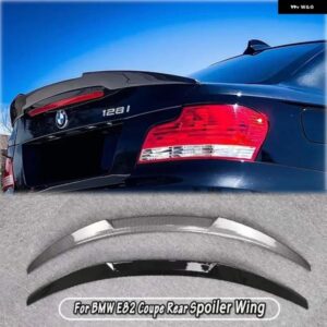 BMW E82 クーペ 1シリーズ E82 2007-2013 リア スポイラー ウィング M4 スタイル パフォーマンス黒リア トランク ルーフ スポイラー チューニング