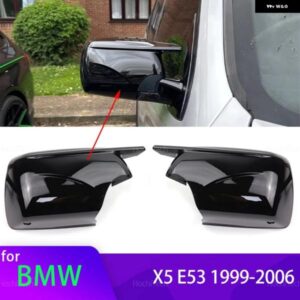 BMW サイドミラー キャップ X5 E53 1999-2006 交換 スタイル カーボンミラー カバー カバー ツール付き