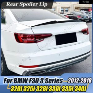 BMW F30 F35 F80 リア トランク スポイラー M4 スタイル 316D 318I 320I 330I 325I 320D 340I M3 2012-2019 ルーフ ウイング カーボンルック