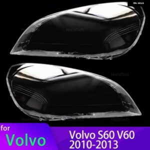 ボルボ S60 V60 2010-13 ヘッドランプ レンズ ガラスシェルク リアランプ シェード シェード フロント ヘッドライト カバー
