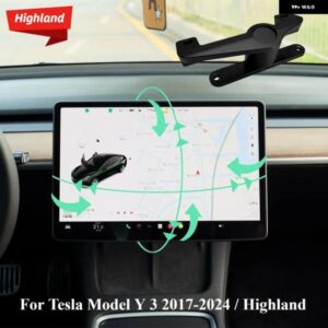 テスラ スクリーンスイベルチルト マウント 中央 制御 スクリーン ディスプレイ 回転モデルY 2020-2024 モデル3 2017-2025