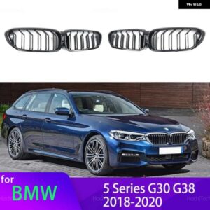BMW フロントバンパー キドニー グリル フード グリル ダブルスラット 5シリーズ G30 G31 G38 525I 530I 540I 550I 2016-2019 アクセサリー