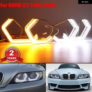 BMW M4 スタイル LED エンジェルアイキット リング ヘッドライト ランプ Z3 E36 E37 E38 ロードスタークーペ 1995-2002 超高輝度リライト