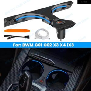 BMW 11色 LED カップ ホルダー ライト X3 X4 IX3 X3M X4M G01 G02 カップ ホルダー ランプ周囲光 アップグレード 自動車とスパー