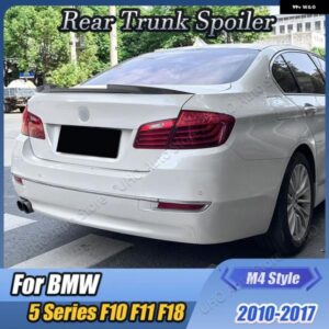 BMW リア トランク スポイラー M4 スタイル ルーフ テールウィンググロスブラック トリム 5シリーズ F10 F18 M5 520I 525I 528I 530I 535I 2010-2017