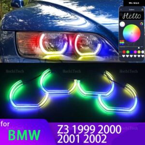 BMW RGB マルチカラー LED エンジェルアイキット リング点滅 RGB APP 制御 ヘッドライト ランプウインカー Z3 36192
