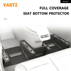 テスラ カーシート下 パッド シートスライドレールカバー 車内植毛 プロテクター モデルY 2017 2022 2023