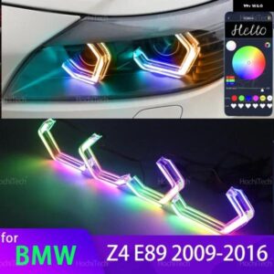 BMW Z4 E89 2009-2016 SDRIVE18I SDRIVE20I 23I 28I 30I SDRIVE35I 35IS M4 スタイル マルチカラー RGB LED エンジェルアイキット リング
