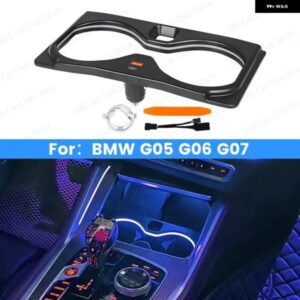 BMW 11色 LED 車内カップ ホルダー ランプ X5X6X7 G05 G06 G07 装飾 周囲光アクセサリー