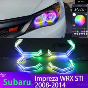 スバル インプレッサ WRX STI 2008-2014 コンセプト M4 象徴 スタイル ダイナミック マルチカラー RGB LED エンジェ