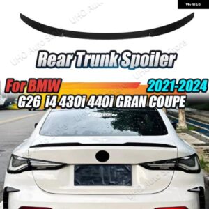 BMW M3 スタイル リア トランク スポイラー ウイング テールルーフ トリム 4シリーズ G26 430I 440I M440I I4 グランクーペ 2021-24