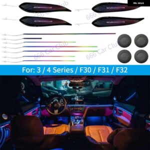 BMW LED アンビエントライト 3/4シリーズ F30 F31 F32 車内中央 制御 計器 スピーカー カバー シンフォニー 装飾 ランプ
