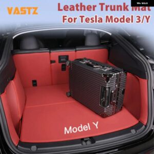 テスラ トランク マット革 トランク ライナー全ウェザー型 アンチスリップ 防水 カーゴライナーカーアクセサリー モデルY 2021-23