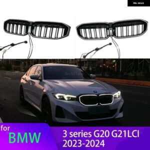 BMW LED ライト グリル 3シリーズ G20 G21 フェイスリフト LCI 2023-2024 キドニー グリル LCI フロント M3 グリル 320I 325I 330I M スポーツ