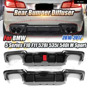 BMW M5 スタイル リアバンパー ディフューザー リップライトデュアル リップスプリッター スポイラー キット F10 F11 M スポーツ 528I 535I 540I 2010-2017