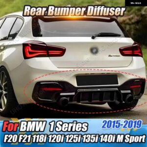 BMW 4 フィンリアバンパー ディフューザー リップデュアルスプリッター スポイラー 1シリーズ F20 F21 M スポーツ 118I 120I 125I M135I M140I 2015-2019