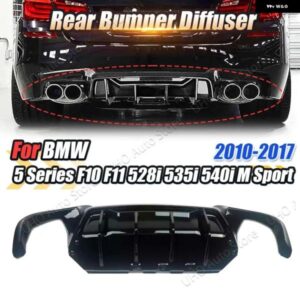 BMW F10 F11 M スポーツ 528I 535I 540I 2010-2017 リアバンパー ディフューザー F10 F11 M-TECH ライトデュアル リップスプリッター スポイラー