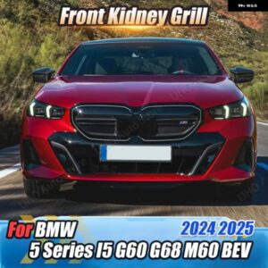 BMW フロントキドニー グリル ABS ブラックフロントバンパー レーシング グリル 外装 アクセサリー 5シリーズ I5 G60 G68 M60 BEV 2024 2025