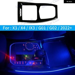 BMW 11色 センター コンソール ライト X3 X4 G01 G02 IX3 2018-2023 車 LED サドル 装飾 ランプ周囲光アクセサリーリペア