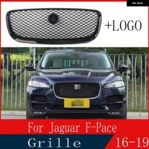 ジャガー F ペース/F ペース X761 2016-19 カーアクセサリーフロントバンパー グリル センター パネル スタイリング アッパー グ