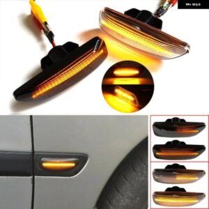 ボルボ 流れる LED ダイナミックサイドマーカー ウィンカーライト S80 XC90 XC70 V70 S60 2001-2009 LED 点滅リピーターウインカー