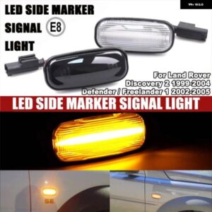 ランドローバー 流れるダイナミック ウインカー ウインカー LED サイド マーカー ライト ディスカバリー 2 1999-2004 ディフェンダー フリーランダー 1