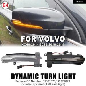 ボルボ カーパーツ ダイナミックサイドミラー ウインカーライト LED ウィンカーウインカー インジケーター 31371878/31371879 XC60 2014 2015-2017