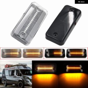 ボルボ 2個 フィアット DUCATO シトロエン リレー プジョー ボクサー ルノー マン IVECO アンバー ダイナミック流れる LED サイド マーカーライト
