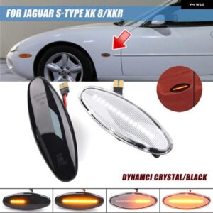 ジャガー 2X LED 点滅ダイナミック ウインカー サイド マーカー ウィンカー ライト S タイプ 1999-2007 XK8 XKR 199