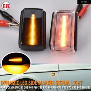 ボルボ 2X LED サイドマーカー ウインカー ウィンカーライト V70 V40 S40 850 240 740 C70 940 S70 S90 960 760 780 OEM # 9178885 9190169