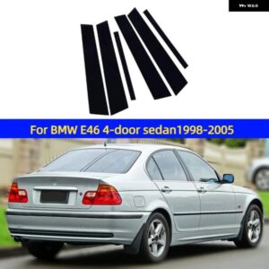 BMW E46 E84 X5 E53 X5 E70 X6M E71 E72 グロスブラックピラー ポストドアサイド装飾ウィンドウ トリム カバー ステッカー アクセサリー