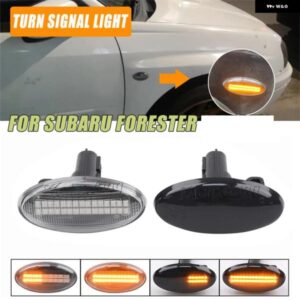 スバル 2個 ダイナミックサイド マーカーライト フォレスター インプレッサ LED ウィンカーライト シーケンシャル点滅リピーターランプ スタ