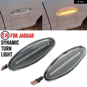 ジャガー サイド マーカー ライト XK8 1997-2006 S タイプ 1999-2007 ダイナミック LED ウィンカー点滅 インジケー
