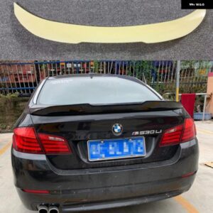 BMW M4 M5 PSM スタイル リア トランク スポイラー ウィングアクセサリー F10 520I 525I 520D 530I 530D 550I 540I M5 2010-2017 グロスブラック